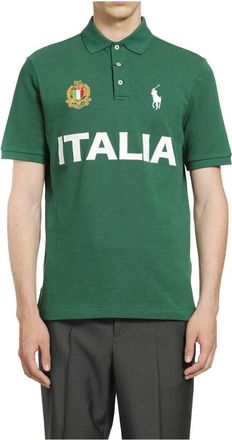 Polo Ralph Lauren Italia Polo Shirt - Heren - Polos - Groen - L - Katoen - Tops