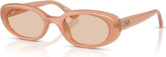 Ray-Ban Rechthoekige Zonnebril - unisex - Zonnebrillen - Bruin - 53 MM - Accessoires