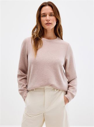 Contemporaine Womens Peachskin crew-neck sweatshirt