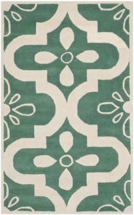 Safavieh Alfombra lana blu/neutrale 122 x 183 cm