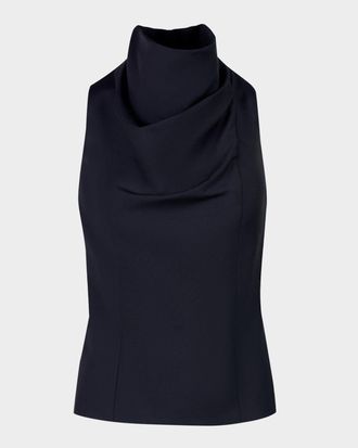 Smythe Funnel Neck Sleeveless Top