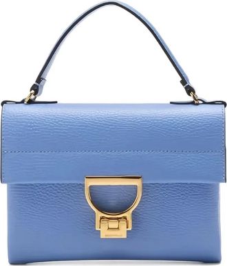 Coccinelle Schoudertas met handvat en gesp - Blauw