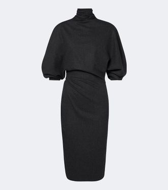 Khaite Harlin wool and cashmere midi dress
