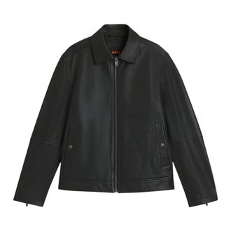 HUGO BOSS Hugo, Light Jackets, male, Black, Size: L Jogear Jacket