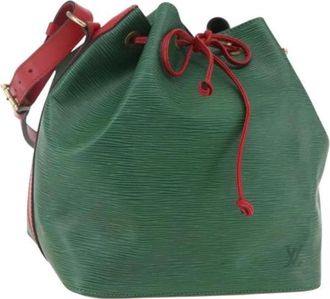 Louis Vuitton Pre-owned Bucket Bag - Dames - Vintage Tas - Groen - ONE Size - Leer - Vintage