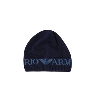 Emporio Armani Muts en sjaalset - Heren - Accessoires - Blauw - Maat: ONE Size