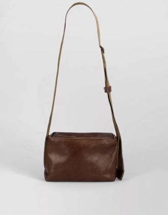 Uma Wang leather shoulder bag adjustable strap