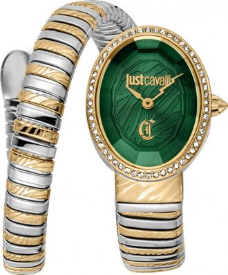 Just Cavalli Womens JC1L353M0065 Ladies Signature Snake Velina Watch - Gold