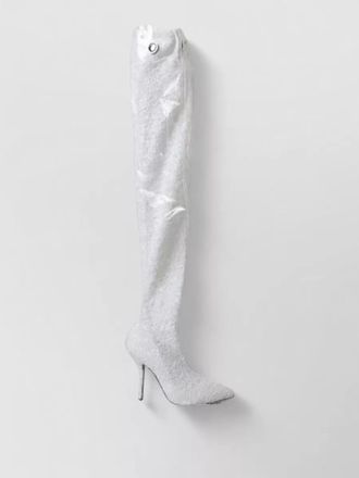 Dolce & Gabbana sequined knee-high boots