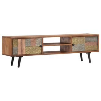 vidaXL Vidaxl - Mueble De Tv Madera Maciza De Acacia 140x30x40 Cm