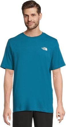 The North Face Evolution Regenerative Ink Box NSE Short Sleeve T-Shirts Graphic Mens T Shirt Dusk Blue/Summit Navy Regenerative Ink Print : LG