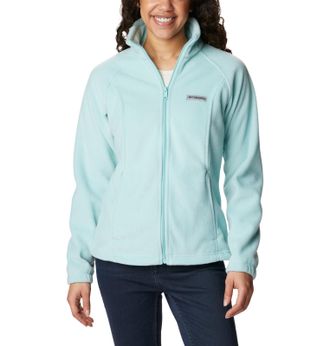 Columbia Womens Benton Springs Full Zip, Aqua Haze, X-Large, Aqua Haze, XL