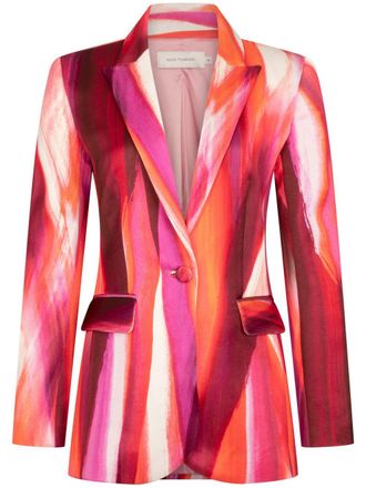 Silvia Tcherassi Rebeca blazer - women - Viscose/Polyester - L - Red