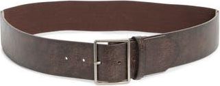 Steve Madden Burnished Edge Stretch Faux Leather Belt in Espresso at Nordstrom Rack, Size Large/x-Large