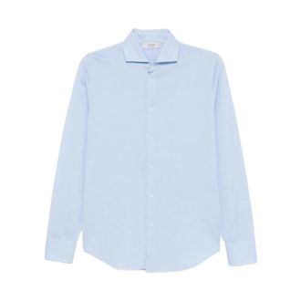 Ferrante Overhemden, Heren, Blauw, 3Xl, Katoen, Camisa Piquet