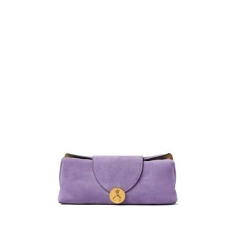 Versace Vivian Suede Clutch - Bags - Mujer - P&uacute;rpura - ONE SIZE