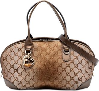Gucci Pre-owned Gucci GG Lurex Heart Bit Satchel Ladies HFVIJGWQM4L8Y3DU