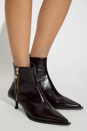 Ganni Heeled Ankle Boots, Womens, Black