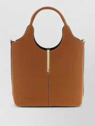 Tod's mini bucket bag metal plate shoulder strap