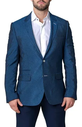 Maceoo Socrates Luxor Blue Stretch Sport Coat at Nordstrom, Size 2