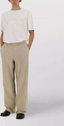 Helmut Lang logo print crew neck t-shirt with short sleeves