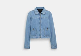 Coach Denimjacke Mit Rei&szlig;verschluss