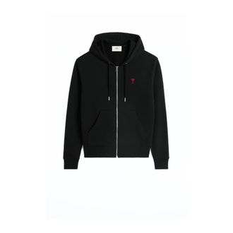 Ami De Coeur Zip Hoodie - Heren - Vesten met rits - Zwart - XL - Katoen - Hoodies & sweatvesten