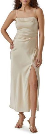 ASTR the Label Satin Slipdress in Eggshell at Nordstrom Rack, Size X-Small