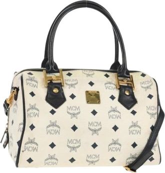 MCM Pre-owned Handbags, female, White, Size: ONE SIZE Pre-owned Plastic Handbag
