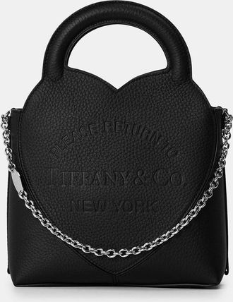 Tiffany & Co. Womens Accessories New York Mini Tote with Chain in Black - One Size