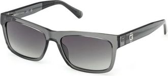 Guess Rechthoekige zonnebril - Heren - Zonnebrillen - Grijs - 57 MM - Accessoires