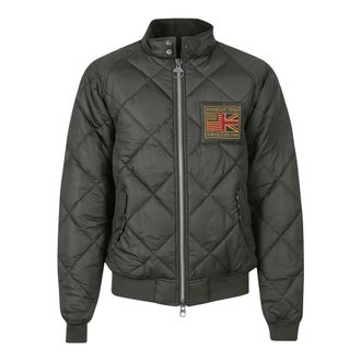 Barbour Bomber trapuntato Merchant - - Jackets - Uomo - Verde - M