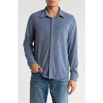 Lucky Brand Mason Corduroy Twill Button-Up Shirt in Blue at Nordstrom Rack, Size Xx-Large