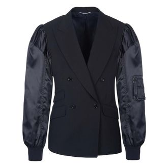 Dolce & Gabbana Blazers - Dames - Jassen - Zwart - Maat: 2XL Satijn
