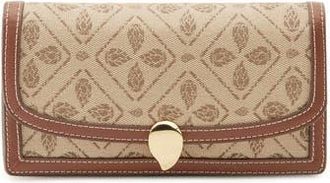 Helen Kaminski Adelie Logo Jacquard Wallet Clutch in Jacquard Latte/Cuoio at Nordstrom Rack