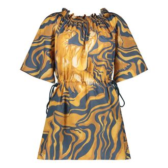 Alberta Ferretti Short Day Dress - female - Alberta Ferretti - Short Dresses - Multicolor - S - Dresses