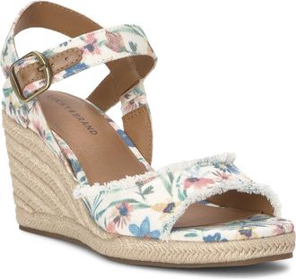 Lucky Brand Mindra Espadrille Wedge Sandal in Pastel Multi at Nordstrom, Size 7.5