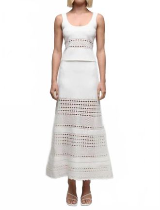 SIMKHAI Fitzgerald Knit Tank In White
