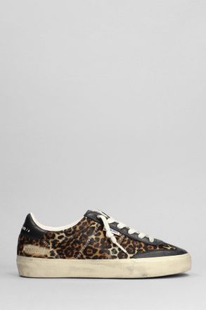 Golden Goose Soul Star Sneakers In Animalier Pony Skin