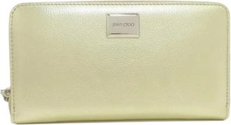 Jimmy Choo London Pre-owned Wallets, female, Yellow, Size: ONE SIZE Pre-owned Long wallet (bi-fold)