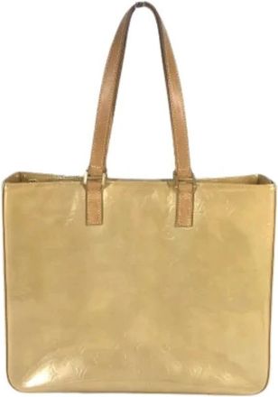 Louis Vuitton Pre-owned Monogram Vernis Tote Bag - Dames - Vintage Shopper - Beige - ONE Size - Leer - Vintage