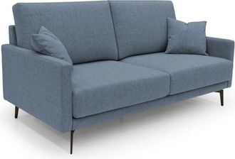 Divani.Store Saturno Sof&aacute; Moderno En Tela Suave E Impermeable 180 Cm Azul