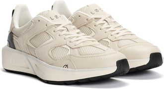 LØCI Unisex VØLT Beige/Grey Trainers - Size UK 10