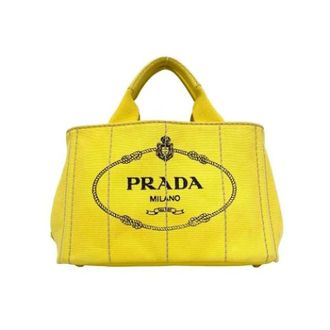 Prada Pre-owned Handbags, female, Yellow, Size: ONE SIZE Pre-owned Vintage Handbag