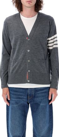 Thom Browne Classic V-Neck Merino Cardigan Sweater