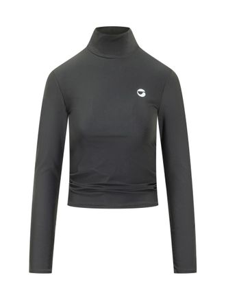 Coperni Black Logo Turtle Neck Sweater