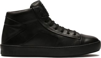 Kazar Leren enkelsneakers. Dit product valt groot uit. - Heren - Sneakers - Zwart - 40 EU - Leer - Schoenen