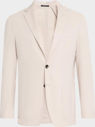 Sartorio Mens Cotton-Stretch Single-Breasted Sport Coat