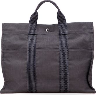 Herm&egrave;s Pre-owned Womens Herbag Canvas Tote - Grey Textile - One Size