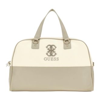 Guess Weekend Bags, female, Beige, Size: ONE SIZE Faux-leather 4G logo bowling bag